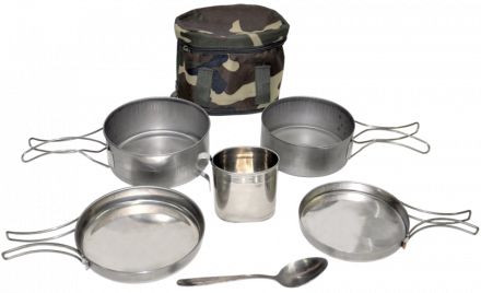 Набор посуды для офицера (сталь) Роза Ветров