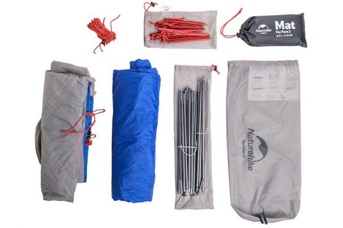 Палатка NATUREHIKE Paro Ultralight Tent, двухместная, серо-синий цвет