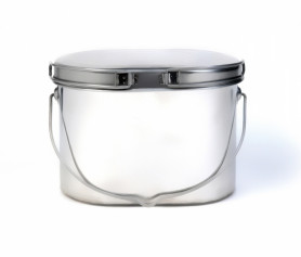 Котелок низкий 4,5 л крышка с ручками Роза Ветров