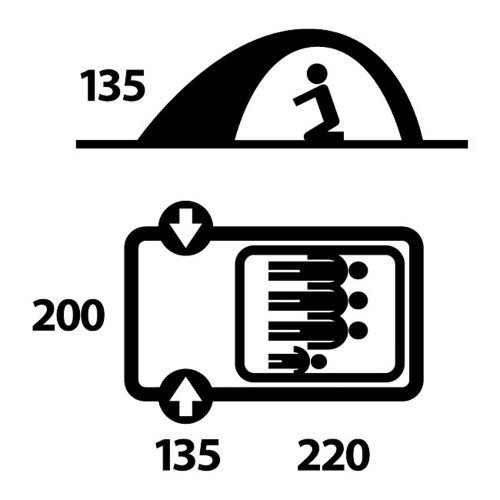FELEN 3-4 палатка, 3-4, зелёный