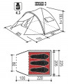 Палатка Indiana Hogar 3