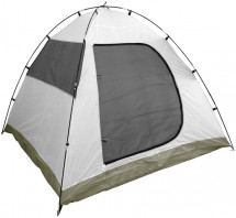 Палатка туристическая Кама-3 двухслойная, (100+215)*215*170 см, зелено-синий