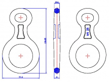 Восьмерка классическая малая S 2500 кг (дюралевая)