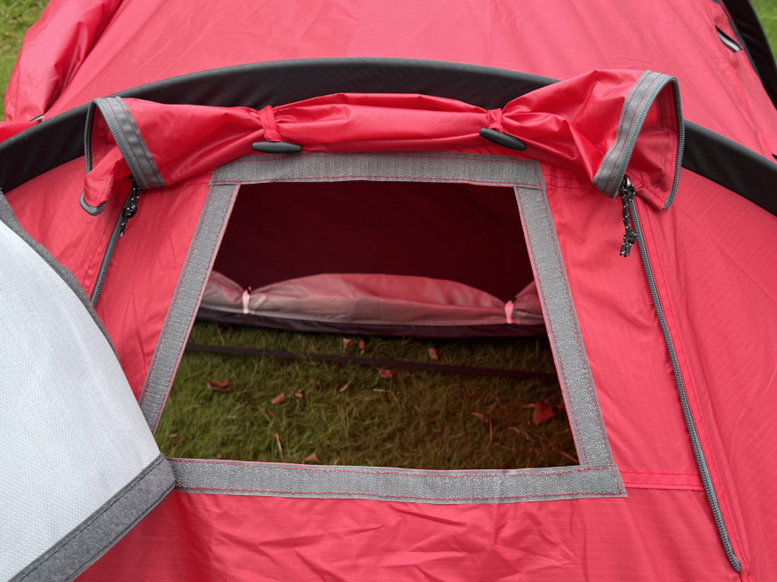 Палатка TALBERG Norga 2, двухместная, с выходом под трубу, красный цвет