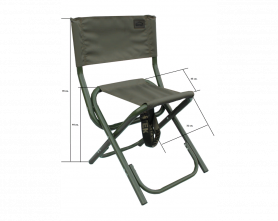 Стул складной средний со спинкой Комфорт