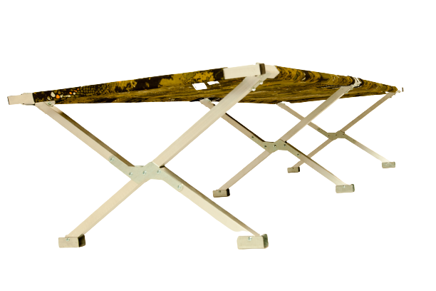 Раскладушка туристическая в чехле Пингвин, 1950х750х400 мм, труба алюминиевая 25х25 мм