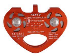 Блок-ролик Венто Tandem (дюраль) с подшипником