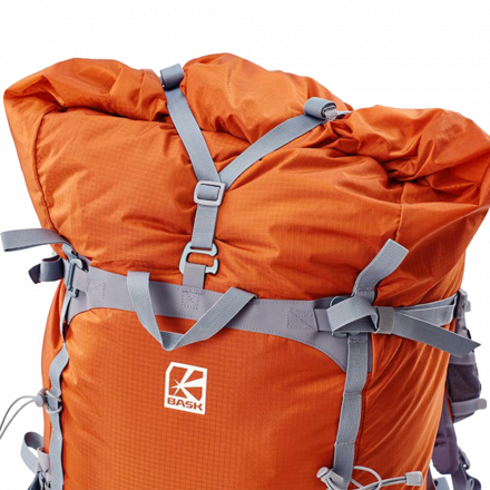 Рюкзак туристический Nomad 60 (размер пояса и спины - M), оранжевый, Bask