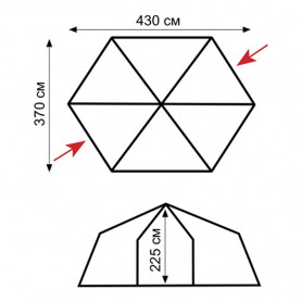 Палатка-шатер Mosquito green, Tramp
