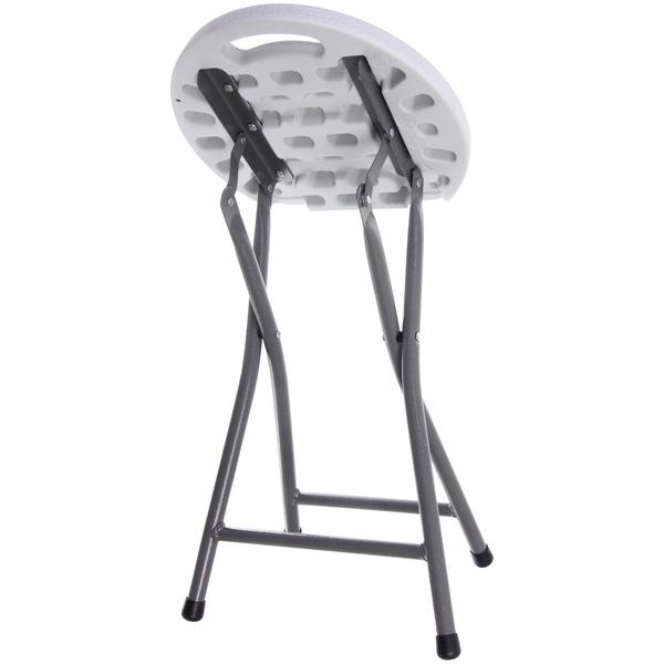 Табурет складной SJ-0052, 33*32*44 см. белый