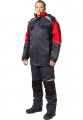 Куртка утеплённая Таймыр серо-красная