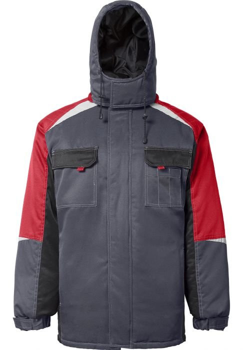 Куртка утеплённая Таймыр серо-красная