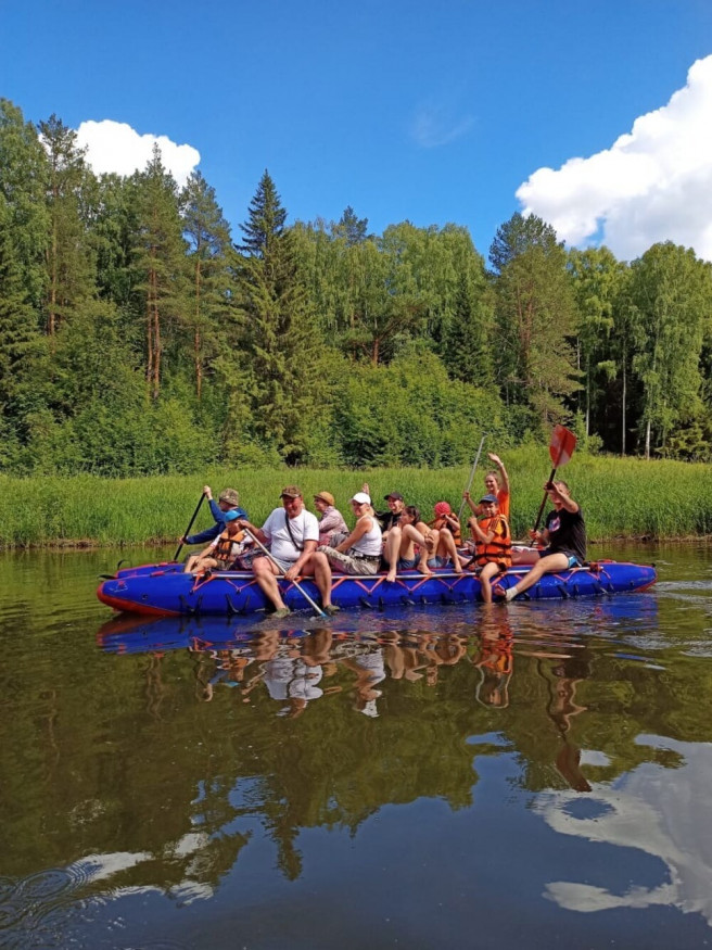 Катамаран Век Исеть 6М 2-секционный, 5,00 м, без рамы