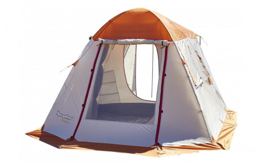 Палатка RockLand Camper 5 белый/оранжевый цвет
