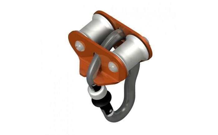 Вспомогательный ролик  для переправ Вертикаль Комфорт (Карабин Гусь в комплекте)