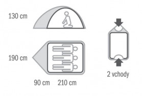 BEAST палатка, 3, светло-зеленый